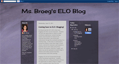 Desktop Screenshot of msbroegseloblog.blogspot.com