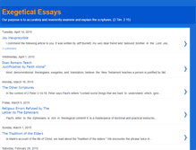 Tablet Screenshot of exegeticalessays.blogspot.com