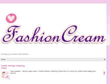 Tablet Screenshot of fashion-cream.blogspot.com