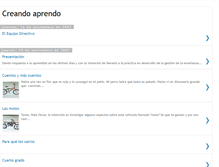 Tablet Screenshot of creandoaprendo.blogspot.com