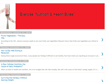 Tablet Screenshot of exercisenutritionhealthbytes.blogspot.com