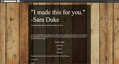 Desktop Screenshot of imadethisforyou-saraduke.blogspot.com