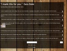 Tablet Screenshot of imadethisforyou-saraduke.blogspot.com