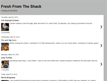 Tablet Screenshot of freshfromtheshack.blogspot.com