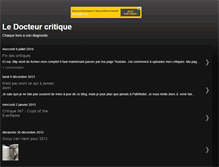 Tablet Screenshot of ledocteurcritique.blogspot.com