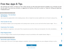 Tablet Screenshot of freemacsoftwares.blogspot.com