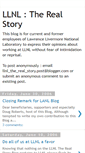 Mobile Screenshot of llnl-the-real-story.blogspot.com