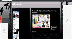 Desktop Screenshot of alif-wanie.blogspot.com