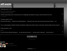 Tablet Screenshot of alif-wanie.blogspot.com