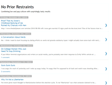 Tablet Screenshot of nopriorrestraints.blogspot.com