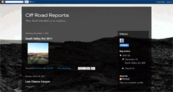 Desktop Screenshot of offroadreports.blogspot.com