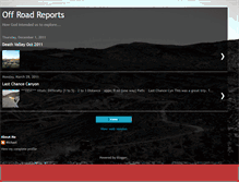 Tablet Screenshot of offroadreports.blogspot.com