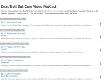 Tablet Screenshot of deadtroll.blogspot.com