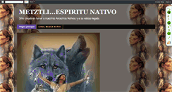 Desktop Screenshot of metztliespiritunativo.blogspot.com