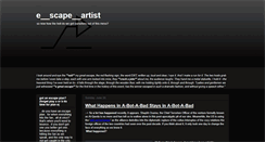 Desktop Screenshot of e-scape-artist.blogspot.com