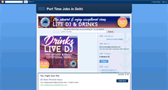 Desktop Screenshot of parttimejobs-delhi.blogspot.com