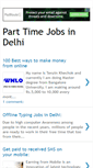 Mobile Screenshot of parttimejobs-delhi.blogspot.com
