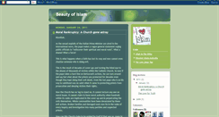 Desktop Screenshot of beautyofislaam.blogspot.com