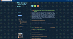 Desktop Screenshot of mrsensignsthirdgradeclass.blogspot.com