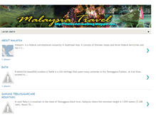 Tablet Screenshot of malaysiatravelblog.blogspot.com