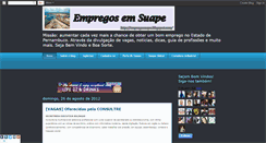 Desktop Screenshot of empregosuape.blogspot.com