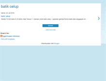 Tablet Screenshot of batikcelupblognyablog.blogspot.com
