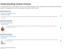 Tablet Screenshot of carbonchoices.blogspot.com