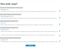 Tablet Screenshot of lugaresparaseviajar.blogspot.com