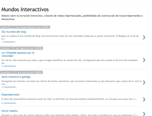 Tablet Screenshot of mundosinteractivos.blogspot.com