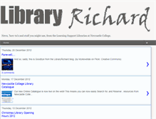 Tablet Screenshot of libraryrichard.blogspot.com