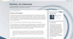 Desktop Screenshot of hechosnocreencias.blogspot.com