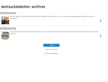 Tablet Screenshot of dontsuckdobetter.blogspot.com