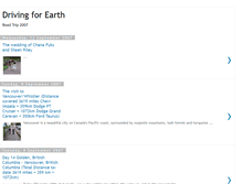 Tablet Screenshot of drivingforearth.blogspot.com