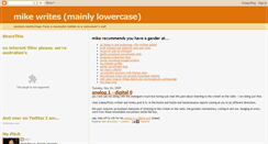 Desktop Screenshot of mikewriteswrongs.blogspot.com