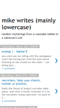 Mobile Screenshot of mikewriteswrongs.blogspot.com