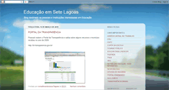 Desktop Screenshot of educacao7lagoas.blogspot.com