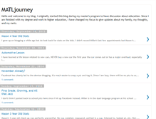 Tablet Screenshot of matljourney.blogspot.com