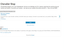 Tablet Screenshot of chevaliershop.blogspot.com