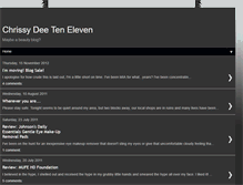 Tablet Screenshot of chrissydee1011.blogspot.com