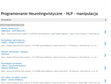 Tablet Screenshot of nlp-manipulacja.blogspot.com