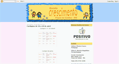 Desktop Screenshot of escolacrescimento.blogspot.com