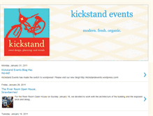 Tablet Screenshot of kickstandevents.blogspot.com