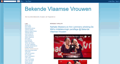 Desktop Screenshot of bekendevlaamsevrouwen.blogspot.com
