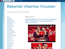 Tablet Screenshot of bekendevlaamsevrouwen.blogspot.com