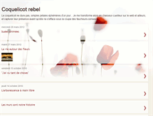 Tablet Screenshot of coquelicot-rebel.blogspot.com