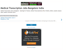 Tablet Screenshot of medicaltranscriptionjobsdec06.blogspot.com