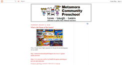 Desktop Screenshot of metamoracommunityprek.blogspot.com