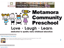 Tablet Screenshot of metamoracommunityprek.blogspot.com