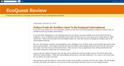 Desktop Screenshot of ecoquest-review.blogspot.com