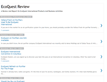 Tablet Screenshot of ecoquest-review.blogspot.com